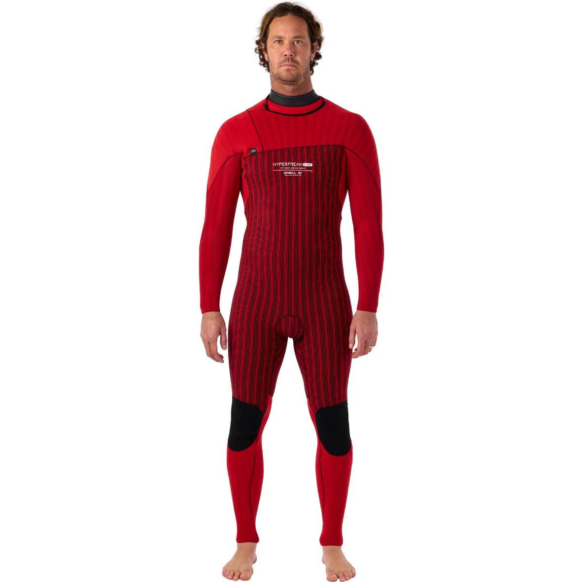 2026 O'Neill Hommes Hyperfreak Fire 3/2mm+ Chest Zip Combinaison Néoprène 5660 - Carbon / Carbon